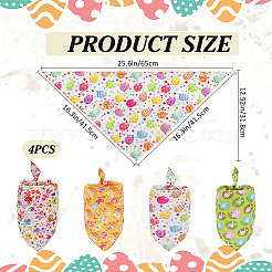 4 pz 4 stili fazzoletto triangolare in poliestere per animali domestici&nbsp;AJEW-CP0006-08A-03