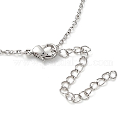 Collier pendentif baleine en zircone cubique transparente avec chaînes câblées en laiton&nbsp;NJEW-B090-01