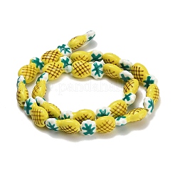Perles en porcelaine manuelles&nbsp;PORC-T133-17A