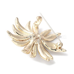 Broches en alliage de strass de tournesol pour vêtements de sac à dos&nbsp;JEWB-F038-02LG