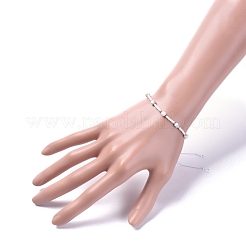 Verstellbare geflochtene Perlenarmbänder&nbsp;BJEW-JB04902-03