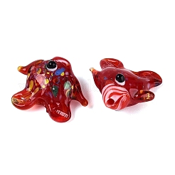 Perles vernissées manuelles&nbsp;LAMP-T023-16O