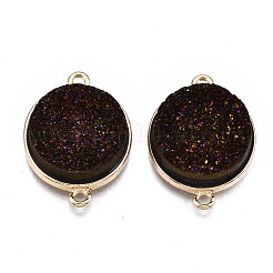 Natürliche druzy Achat verbindet Steckverbinder&nbsp;G-T131-86D