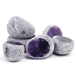 Natürliche Amethyst Dinosaurier Ei Display Dekorationen&nbsp;PW-WGE8BAF-01