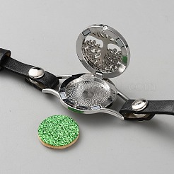 Bracelets de montre en cuir et alliage&nbsp;AJEW-WH0248-692P-03