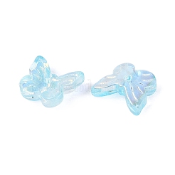 Electroplate cuentas de vidrio transparentes&nbsp;EGLA-N057-03F