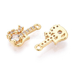 Pendentifs en laiton zircon cubique transparent&nbsp;KK-T077-49G