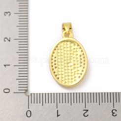 Jungfrau Maria Thema Rack Beschichtung Messing Micro Pave Zirkonia Anhänger&nbsp;KK-G513-36G