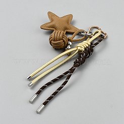 Anhängerdekoration aus Kunstleder und Legierung&nbsp;KEYC-SZC0008-03A