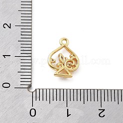 Ottone micro spianare pendenti zirconi&nbsp;KK-H511-01G-01