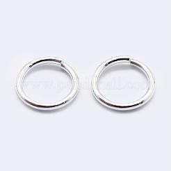 925 anneau de jonction ouvert en argent sterling découpé à la scie&nbsp;STER-F036-02S-1x8mm
