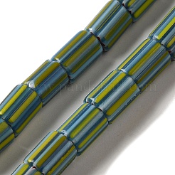 Handgemachte nepalesische Bunte Malereiperlen&nbsp;LAMP-B023-07A-08