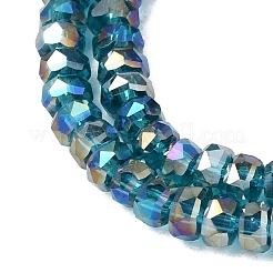 Chapelets de perles en verre électroplaqué&nbsp;GLAA-Q105-03R