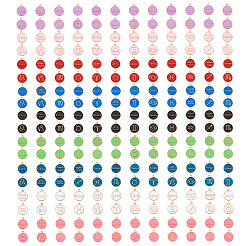 9 juego de colgantes de esmalte de aleación de 9 colores.&nbsp;ENAM-CD0001-11