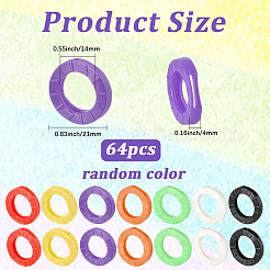 64 manchon de clé réutilisable en plastique PVC antidérapant et imperméable&nbsp;AJEW-SP0002-72B