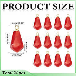 Pendenti in resina trasparente 24 pz&nbsp;RESI-ME0001-20B