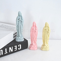 Silikon-Statuenformen für Duftkerzen der Jungfrau Maria&nbsp;DIY-G104-01