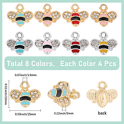 Pendenti con strass in lega 32 pz 8 colori&nbsp;FIND-SC0014-76