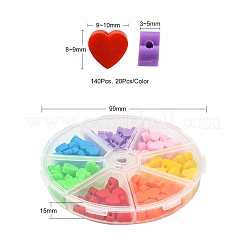 140 pz 7 colori fatti a mano perline di argilla polimerica&nbsp;DIY-YW0005-39
