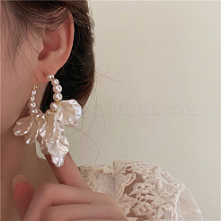 Pendientes de aro de aleación de Petaline&nbsp;FS-WG7841D-01