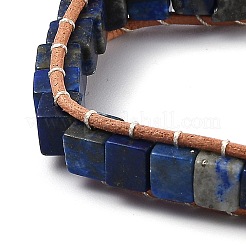Lapis naturali perline braccialetti lazuli&nbsp;BJEW-H536-08D
