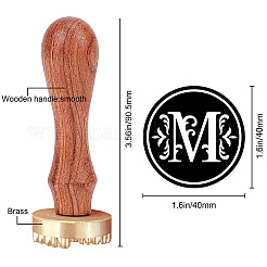 1 Stück goldfarbener Stempelkopf aus Messing&nbsp;DIY-CP0007-82M