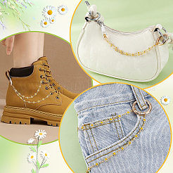 2 Stück Messing Emaille Gliederketten Schuhe Charms&nbsp;HJEW-PH02123