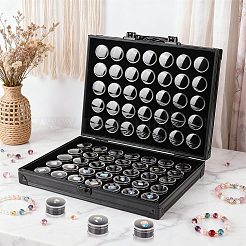 Organizador rectangular de aleación de aluminio negro con asas&nbsp;CON-WH0089-254B