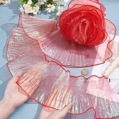 10 m schillerndes Organza-Plissee-Spitzenband&nbsp;OCOR-HY0002-34B
