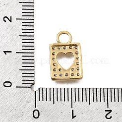 Breloques en laiton zircon cubique transparent&nbsp;KK-K426-07G