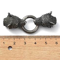 Federtorringe aus Edelstahl 304 im tibetischen Stil&nbsp;FIND-Z046-02AS-02