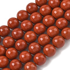 Grade A d'un jaspe rouge naturel brins de perles&nbsp;G-P075-36-8mm