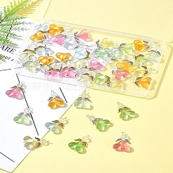 40 Stück 10 Farben Acrylglas Anhänger&nbsp;PALLOY-FS00018