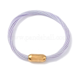 Armbänder aus Edelstahl 304 mit Polyester-Metallkordel für Damen&nbsp;BJEW-Z145-01G-27