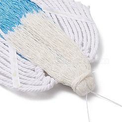 3 pz 3 colori ornamenti appesi a forma di angelo in cotone macramè fatti a mano&nbsp;HJEW-JM02760