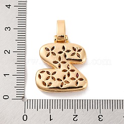 Pendentifs avec zircon cubiques à micro-pavés en laiton&nbsp;KK-C076-29Z-G02