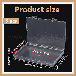 Contenitori di perline di plastica in pp&nbsp;CON-WH0123-10A