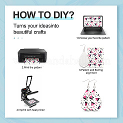 DIY Sublimation Ohrhänger-Sets zum Herstellen&nbsp;DIY-BY0001-36