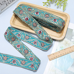Ruban à paillettes en polyester brodé&nbsp;OCOR-WH20003-37A