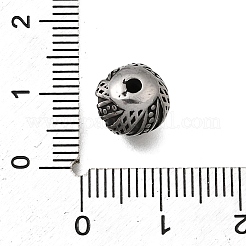 Perline in acciaio inossidabile 304 incise&nbsp;STAS-H263-17AS-08