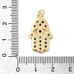Ottone micro spianare pendenti zirconi&nbsp;KK-H529-34G
