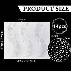 14 feuille de vinyle de transfert HTV avec strass en verre&nbsp;DIY-FG0010-29D