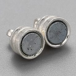 Messing-Magnetverschlüsse mit Schlaufen&nbsp;KK-O134-13S