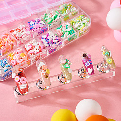 30g de cabochons en pâte polymère 6 couleurs faits à la main&nbsp;CLAY-TA0001-17