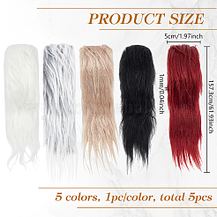Tela de pelo sintético de imitación de piel&nbsp;DIY-WH0581-02A