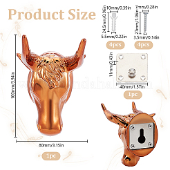 Gitarrenständer aus ABS in Rinderkopfform&nbsp;ODIS-WH0043-121