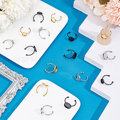 27 stücke 9 stil 304 edelstahl offene manschette ringe komponenten&nbsp;STAS-DC0015-41
