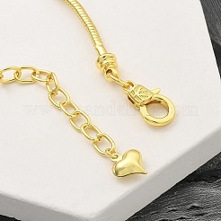 Schlangenketten Armbänder aus Messing&nbsp;BJEW-S158-16G