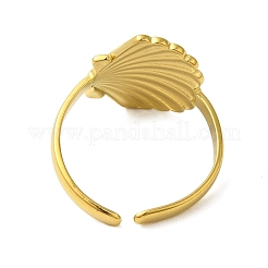 Anillo de puño de acero inoxidable 304 de la serie Ocean Beach&nbsp;RJEW-Q820-02D