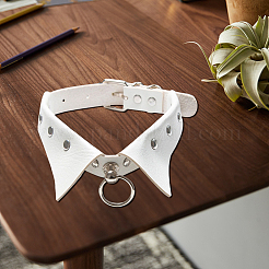 Halsband-Halsketten aus PU-Leder für Damen&nbsp;NJEW-CL0001-23B